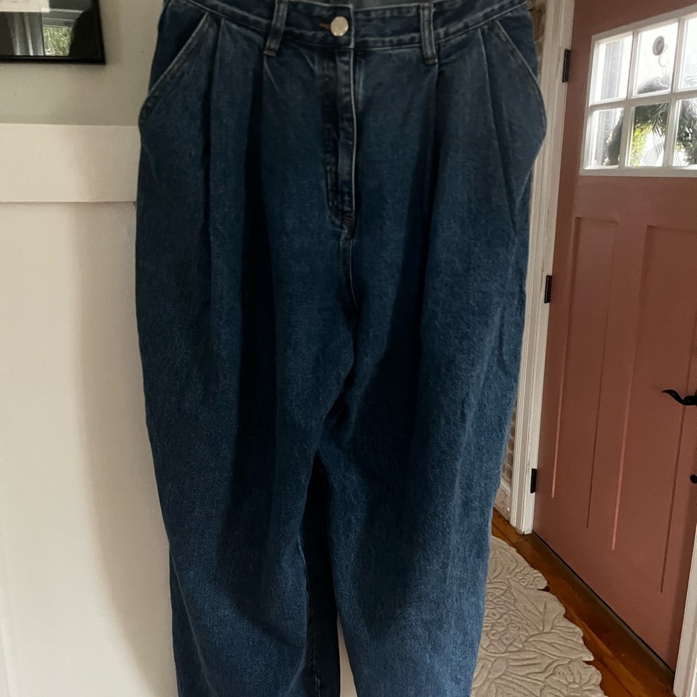 LF Markey wide leg pleated Blue Women's Jeans - 8